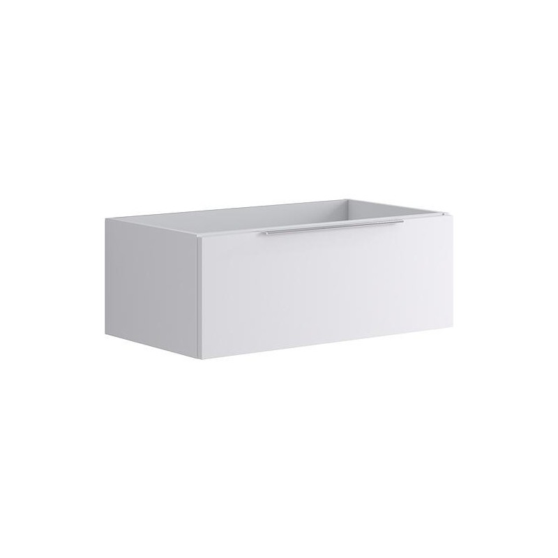 Meuble sous-vasque Kasari blanc brillant, 1 tiroir, 795x300x455mm