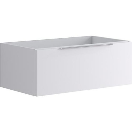 Meuble sous-vasque Kasari blanc brillant, 1 tiroir, 795x300x455mm