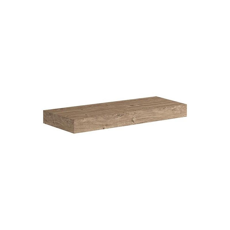 Console Kasari Rovere Rustico, sans perçage ni support, 1200x100x460mm