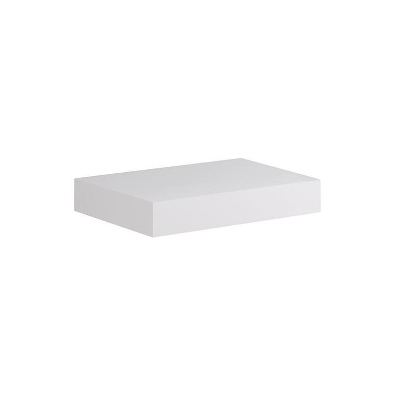 Console Kasari blanc mat, sans perçage ni support, 800x100x460 mm