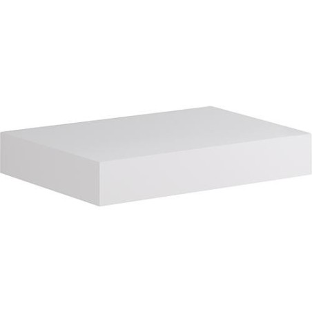 Console Kasari blanc mat, sans perçage ni support, 800x100x460 mm