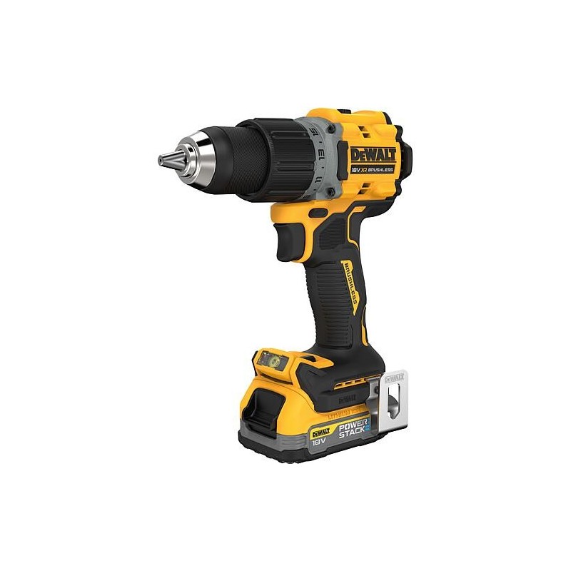 Perceuse-visseuse sans fil DeWALT DCD800E2T-QW, 18 V avec 2x 1,7 Ah Batteries Powerstack et Chargeur