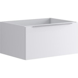 Meuble sous-vasque Kasari blanc brillant, 1 tiroir, 595x300x455mm