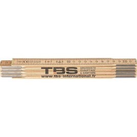 Mètre en bois 2m TBS France PS 2/10N HS