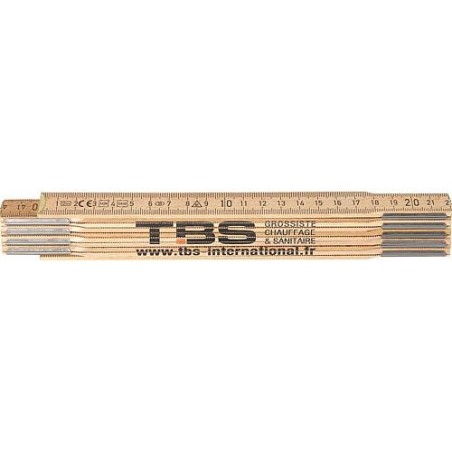 Mètre en bois 2m TBS France PS 2/10N HS