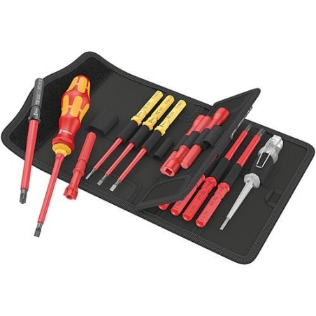 Kit de lames interchangeables VDE WERA Kraftform Kompakt VDE 18 Universal 1 Tool Finder avec Porte-embouts, 18 pièces