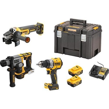 Jeu de batteries DeWALT 18 V DCK355P2T-QW 3 pièces avec 2x Batteries 5,0 Ah et Chargeur