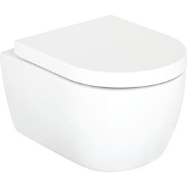 Pack combiné Aksai WC suspendu à fond creux sans bride et Abattant WC Aksai softclose