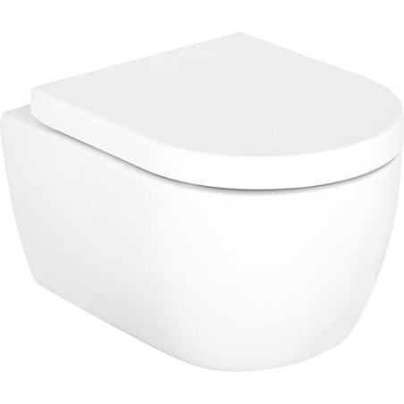 Pack combiné Aksai WC suspendu à fond creux sans bride et Abattant WC Aksai softclose