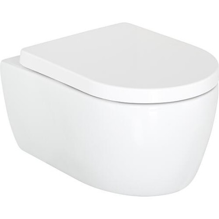 Combi-Pack SEJA WC mural à fond creux sans bride et abattant WC Kapuas softclose