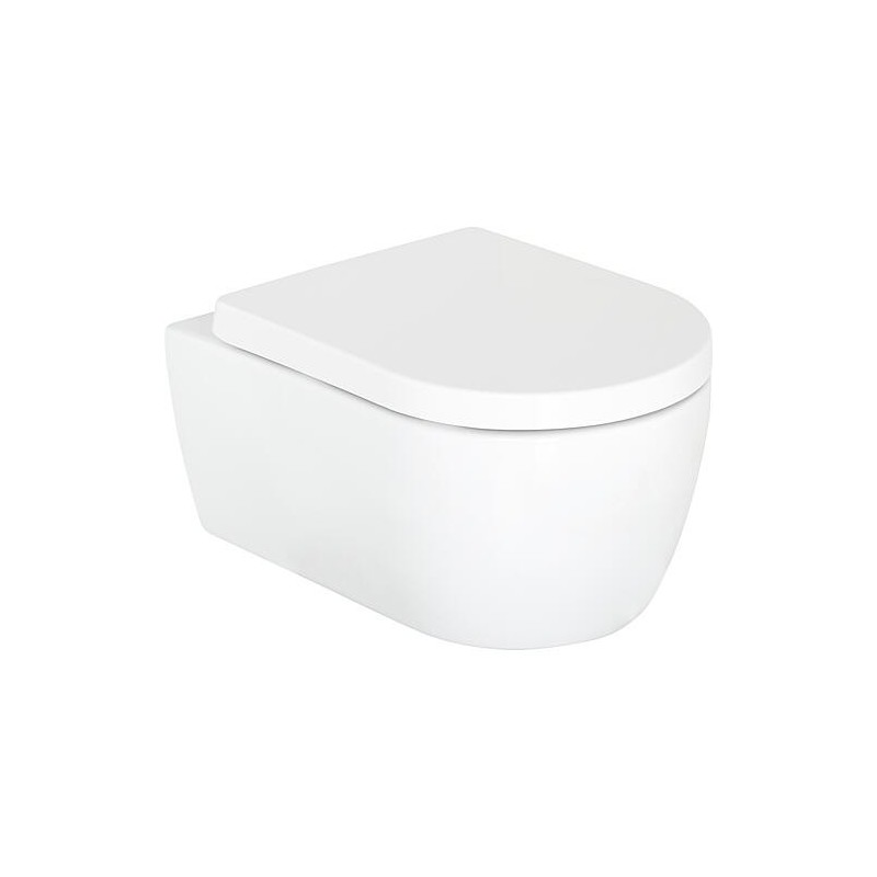 Combi-Pack Seja WC mural à fond creux standard et abattant WC Kapuas softclose