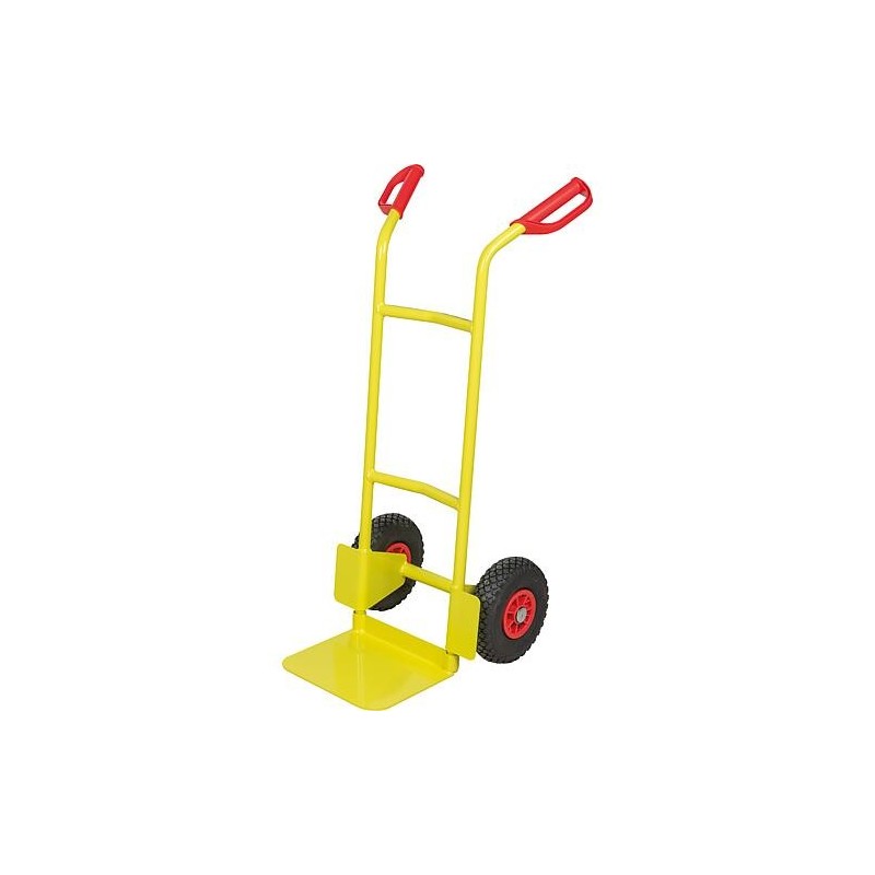 Diable WS B1125L, jaune, capacité de charge 250 kg, pneus gonflables