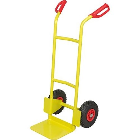 Diable WS B1125L, jaune, capacité de charge 250 kg, pneus gonflables