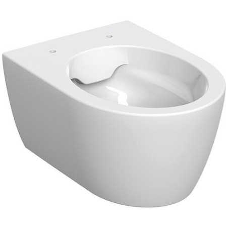 WC suspendu à fond creux Geberit ICon blanc, sans bride, avec KeraTect, lxHxP:360x378x490mm