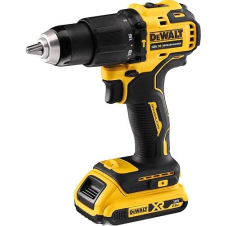 Perceuse-visseuse à percussion sans fil DeWALT 18 V DCD709D2T-QW, avec 2 batteries 2,0 Ah et chargeur