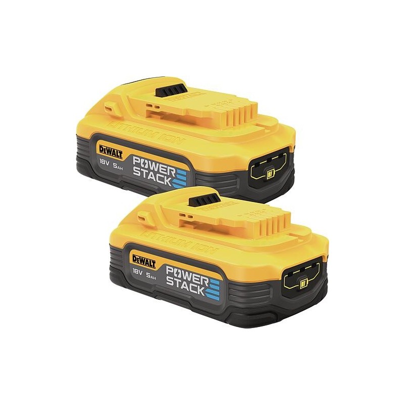 Kit batterie DeWALT 18 V avec 2x 5,0 Ah batterie Powerstack