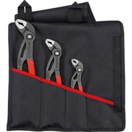 Set de pinces KNIPEX Cobra®, 3 pièces, longueur (mm): 150-300 dans pochette