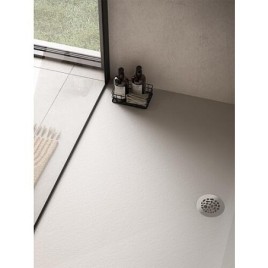 Receveur de douche Ciron fonte minérale blanc 1000x23x800 mm