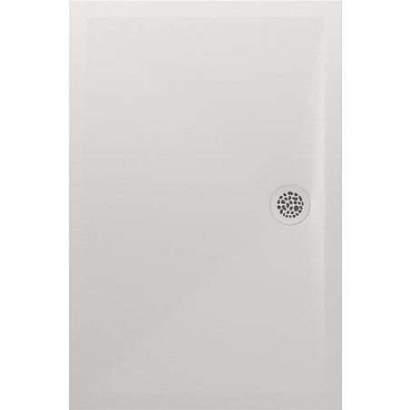 Receveur de douche Ciron fonte minérale blanc 1200x23x800 mm