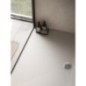 Receveur de douche Ciron fonte minérale blanc 1200x23x800 mm