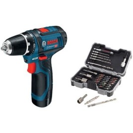 Perceuse-visseuse sans fil 12 V GSR 12V-15 Bosch avec 2 batteries 2,0 Ah et chargeur, y compris jeu de forets à métaux et