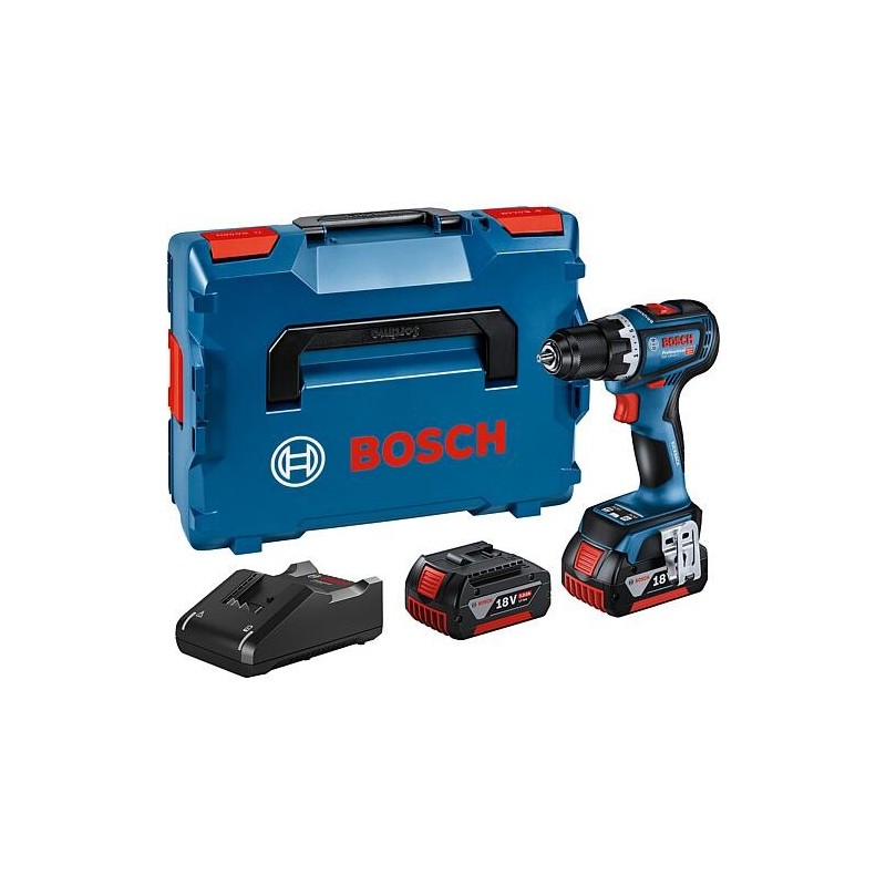 Perceuse-visseuse sans fil GSR 18V-90 C Bosch, 18 V avec 2x batteries 5,0 Ah et chargeur