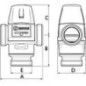 Vanne thermostatique ESBE, type VTA 522, 20-43°C, DN32 (11/4"), Kvs 3,5