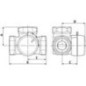 Vanne de mélange 3 voies ESBE, type VRG 132, DN20 (3/4")mâle, Kvs 2,5