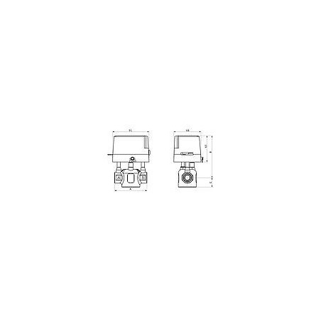 Vannes de zone ESBE, type ZRS 224, 2 voies, DN32 (11/4")Femelle, 230 V, Kvs 10