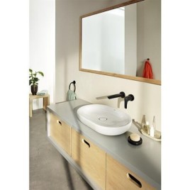 Mitigeur mural pour lavabo Grohe Eurosmart, saillie 211 mm, matte black