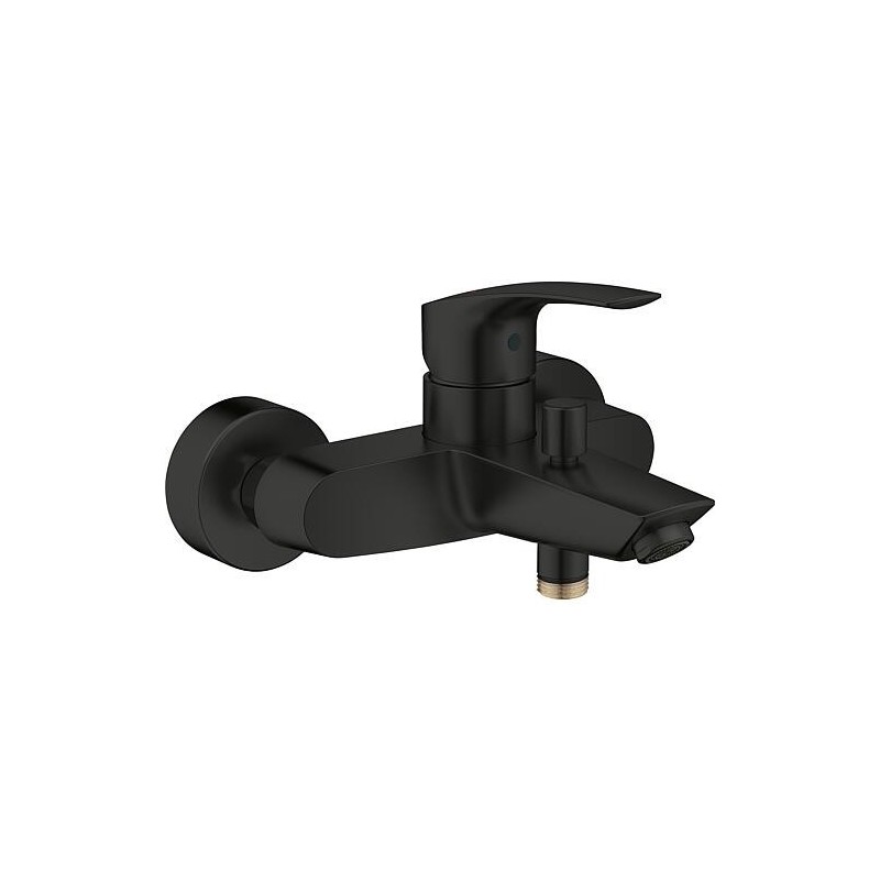 Mitigeur bain/douche Grohe Eurosmart, Saillie 188 mm, noir mat