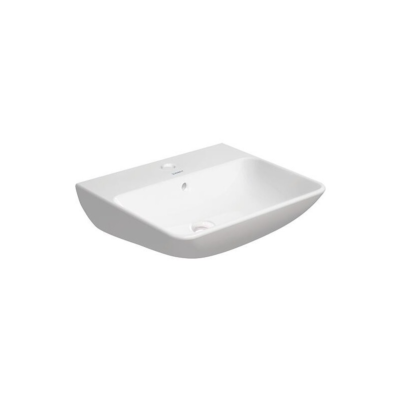 Vasque Duravit ME by Starck 550 x 180 x 440 mm, 1 trou de robinetterie avec trop-plein