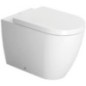 WC sur pied Duravit ME by Starck 370 x 400 x 600 mm, bord de rinçage semi-ouvert, Sortie horizontale