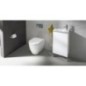 WC sur pied Duravit ME by Starck 370 x 400 x 600 mm, bord de rinçage semi-ouvert, Sortie horizontale