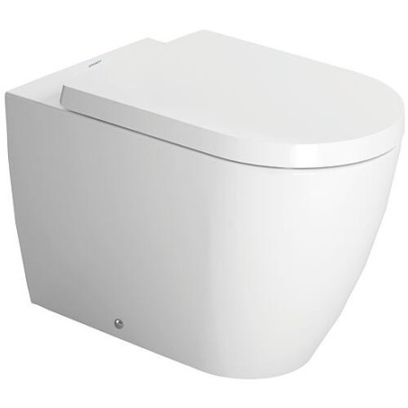 WC sur pied Duravit ME by Starck 370 x 400 x 600 mm, bord de rinçage semi-ouvert, Sortie horizontale