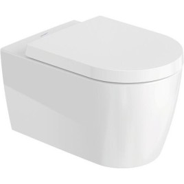 Pack combiné Duravit ME by Starck, WC à fond creux sans bride avec Abattant WC