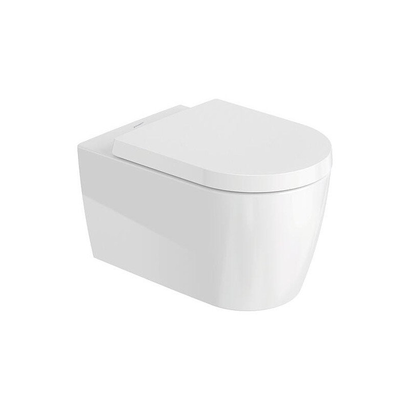 Pack combiné Duravit ME by Starck, WC à fond creux sans bride avec Abattant WC