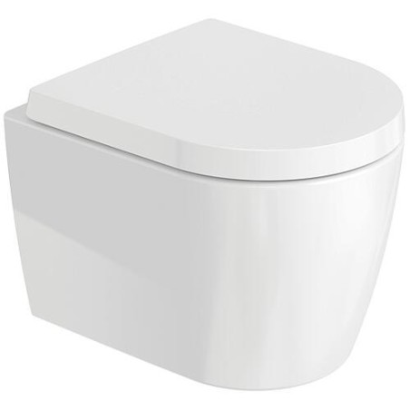 Pack combiné Duravit ME by Starck Compact, WC à fond creux sans bride avec Abattant Softclose