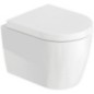 Pack combiné Duravit ME by Starck Compact, WC à fond creux sans bride avec Abattant Softclose