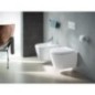 Pack combiné Duravit ME by Starck Compact, WC à fond creux sans bride avec Abattant Softclose