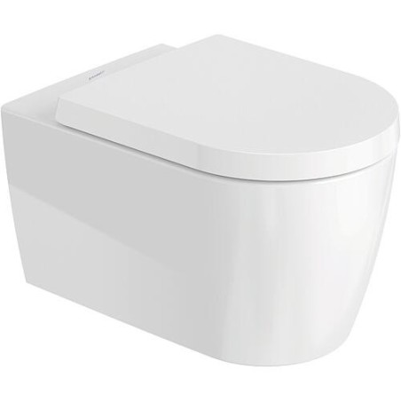 Pack combiné Duravit ME by Starck, WC à fond creux Sans bord de rinçage avec Abattant Softclose