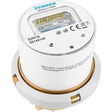 Compteur d’eau à capsule Zenner Minomess BR M66 x 1 V2 90°C 2,5 R40V 325 RK ZR, wireless M-Bus