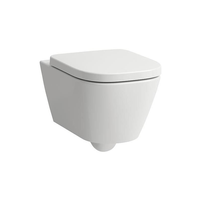 WC suspendu à fond creux Laufen Meda Advanced sans bride, Silent Flush, blanc, lxhxp : 360x355x540mm