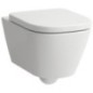 WC suspendu à fond creux Laufen Meda Advanced sans bride, Silent Flush, blanc, lxhxp : 360x355x540mm