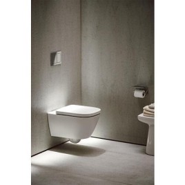 WC suspendu à fond creux Laufen Meda Advanced sans bride, Silent Flush, blanc, lxhxp : 360x355x540mm