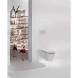 WC suspendu à fond creux Laufen Kartell, sans bride, Silent Flush, blanc, LxHxP:370 x 285 x 545 mm