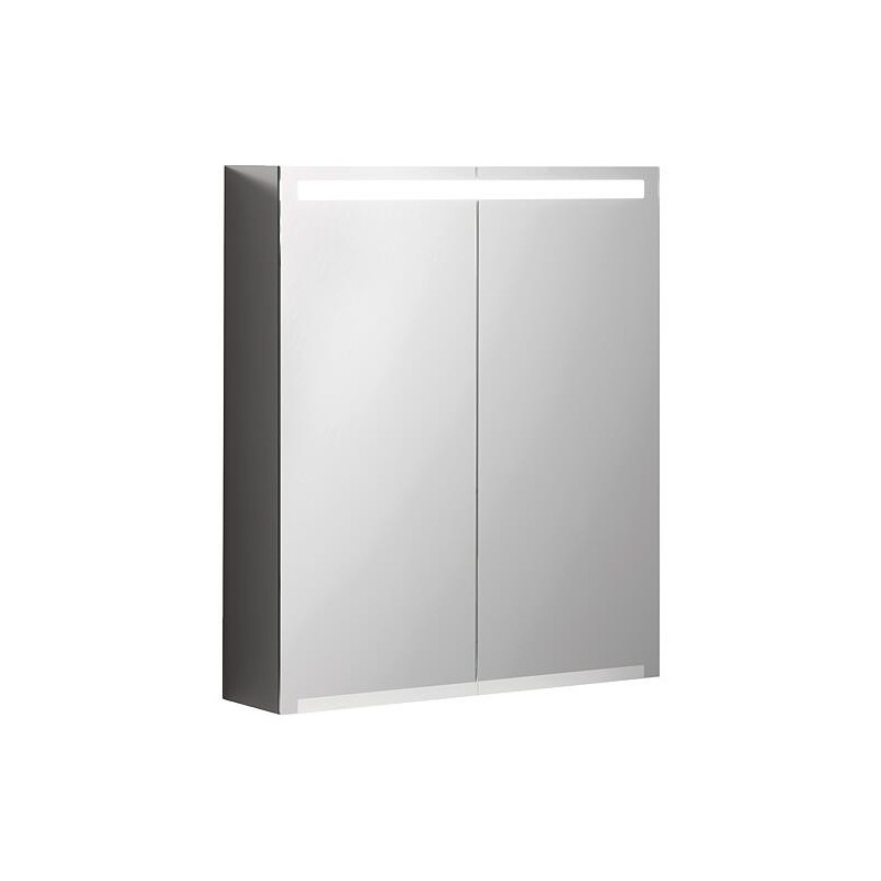 Armoire à glace Geberit Option avec éclairage LED, 2 portes, 600x700x150mm