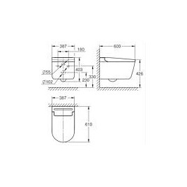 WC douche Grohe Sensia Pro avec HyperClean, blanc