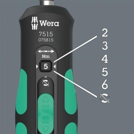 Jeu d’embouts de tournevis dynamométriques WERA Kraftform Safe-Torque Speed avec 2 - 6 Nm, 16 pièces