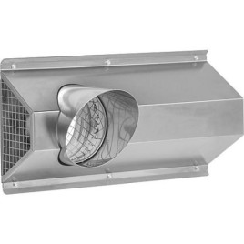 Hotte extérieure Duo DN200 combinée, inox brossé, réversible droite/gauche